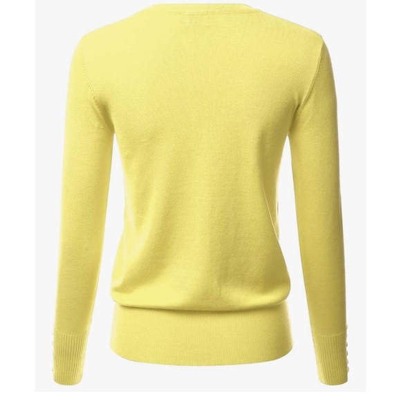 Cielo Women's V-Neck Long Sleeve Button Down Sweater Cardigan Soft Knit XL - Picture 2 of 6